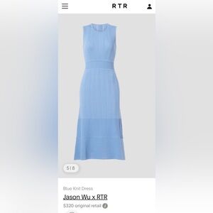 Jason Wu x RTR Blue Knit Dress